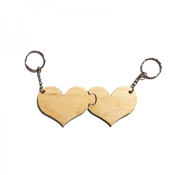 TWO HEARTS KEYCHAINS